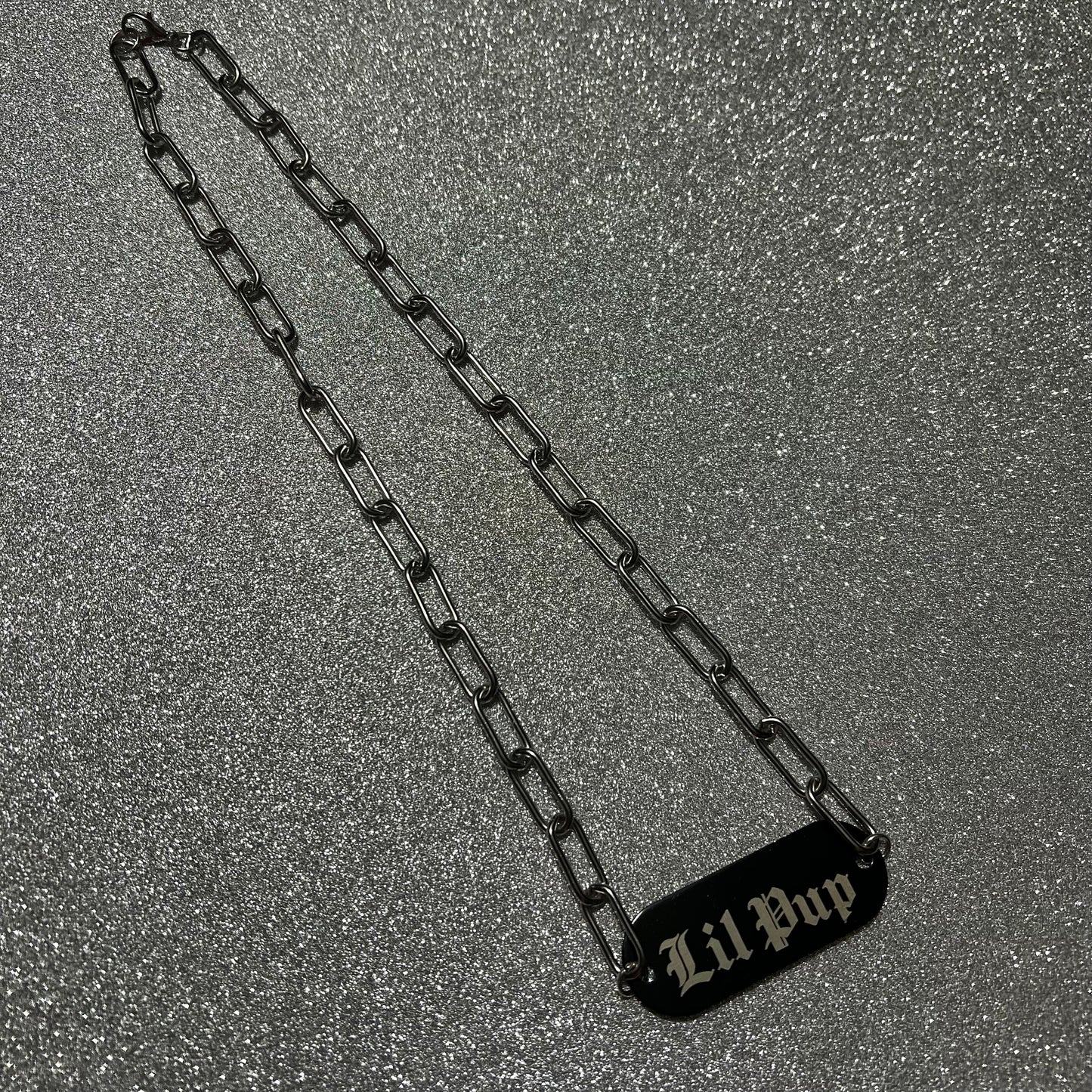 Lil Pup Engraved Chain